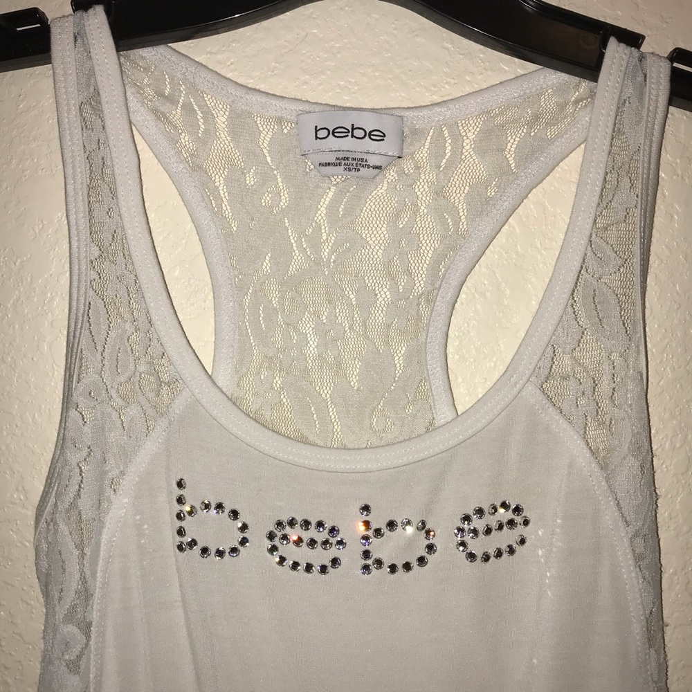 bebe Razor Back/ Tank Top Size XS